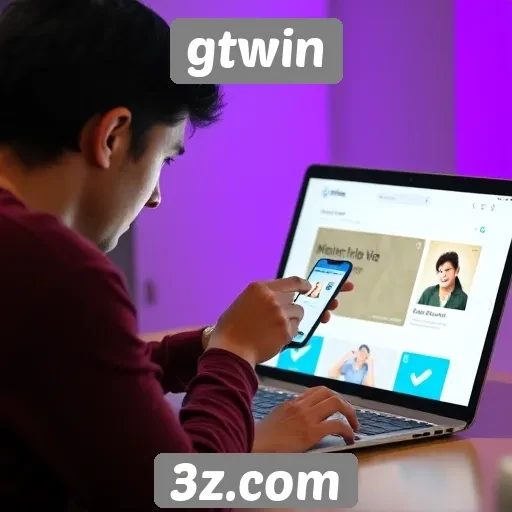 experiência do usuário no site gtwin é avaliada